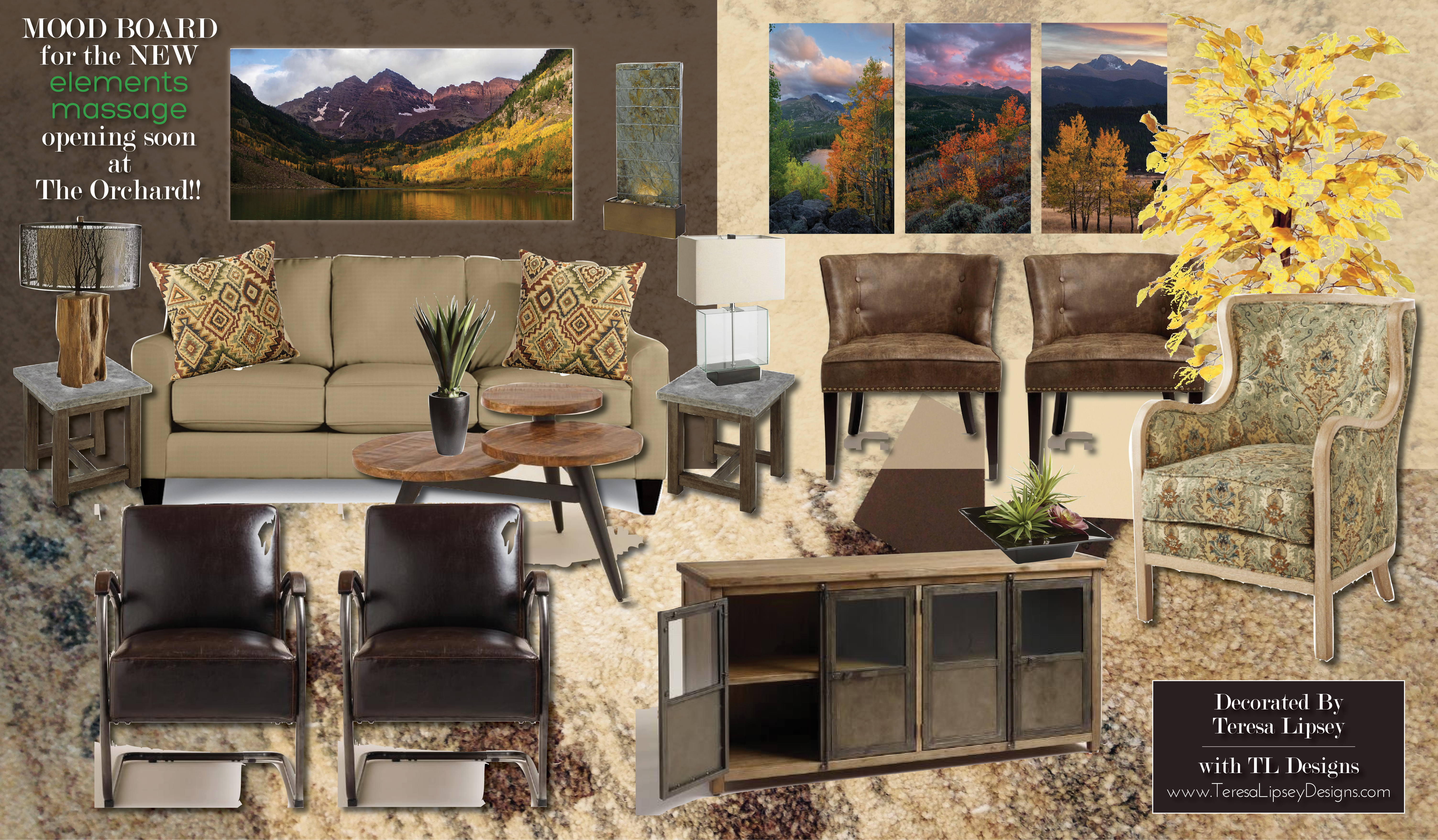 ELEMENT MASSAGE MOOD BOARD